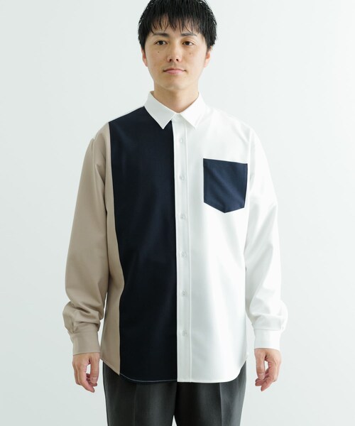 ITEMS URBANRESEARCH（アイテムズ アーバンリサーチ）の「Vertical Switch 長袖シャツ（シャツ/ブラウス・メンズ・L.BLU/WHT/BLU・M/L）」の20枚目の写真