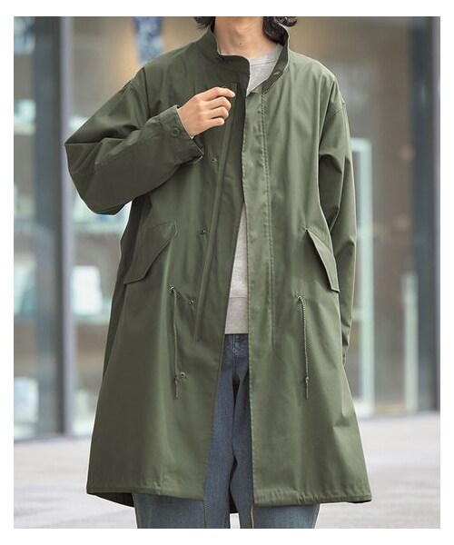 nissen（ニッセン）の「オーバーサイズモッズコート（はっ水）（モッズコート・メンズ・カーキ/ベージュ/黒・M/L/LL/3L/4L/5L/6L/8L/10L）」の22枚目の写真