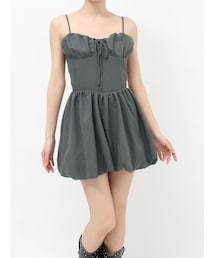 EVRIS | コルセットライクバルーンミニキャミワンピース(ワンピース)