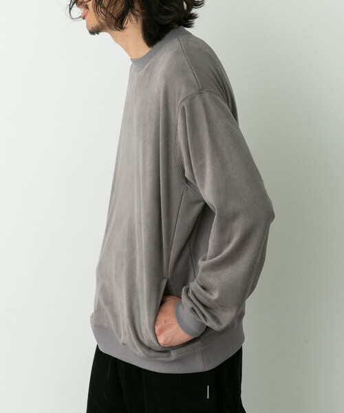 URBAN RESEARCH Sonny Label（アーバンリサーチサニーレーベル）の「クリーミータッチクルーネックプルオーバー（スウェット・メンズ・グレージュ/チャコール/ブルー・M/L/XL）」の20枚目の写真