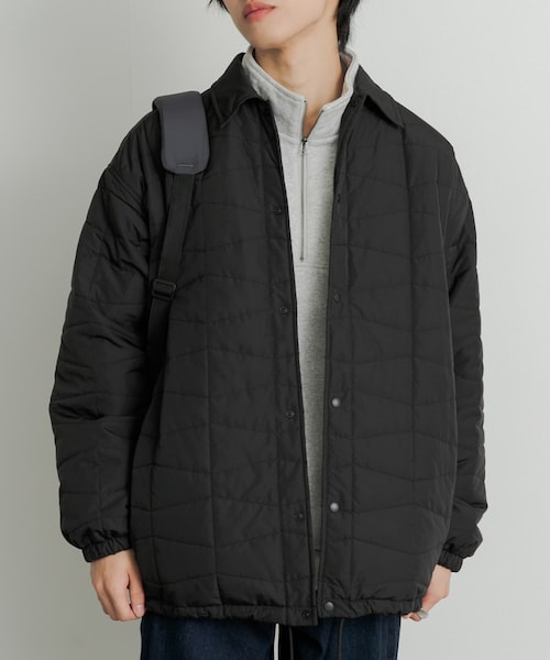 SENSE OF PLACE by URBAN RESEARCH（センスオブプレイスバイアーバンリサーチ）の「パデットキルティングコーチジャケット（その他アウター・メンズ・KHAKI/IVORY/BLACK・M/L）」の2枚目の写真