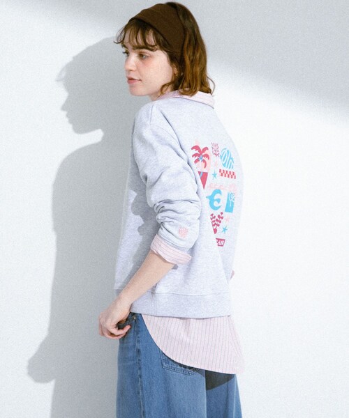 URBAN RESEARCH Sonny Label（アーバンリサーチサニーレーベル）の「TOYAMEGコラボアートプリントスウェット（スウェット・レディース・グレー/アイボリー/ピンク・Free）」の18枚目の写真