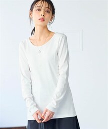 SMILE LAND | ＜大きいサイズ＞UVカット綿１００％フライス素材クルーネックＴシャツ(Tシャツ/カットソー)