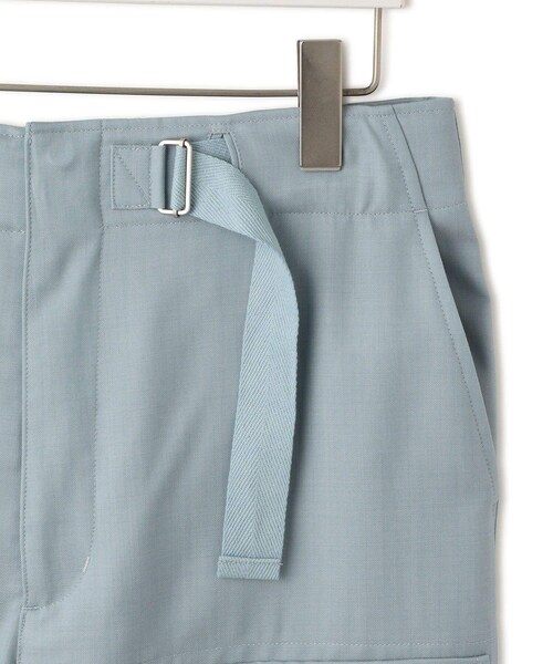 ADAM ET ROPE'(アダムエロペ)の「【AURALEE(オーラリー)】WOOL HERRINGBONE CARGO PANTS(カーゴパンツ・レディース・ブラック/ブルー系・1)」の7枚目の写真