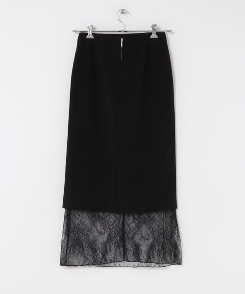 URBAN RESEARCH ROSSO（アーバンリサーチロッソ）の「レースレイヤードミディスカート（スカート・レディース・IVORY/BLACK・36/38）」の22枚目の写真