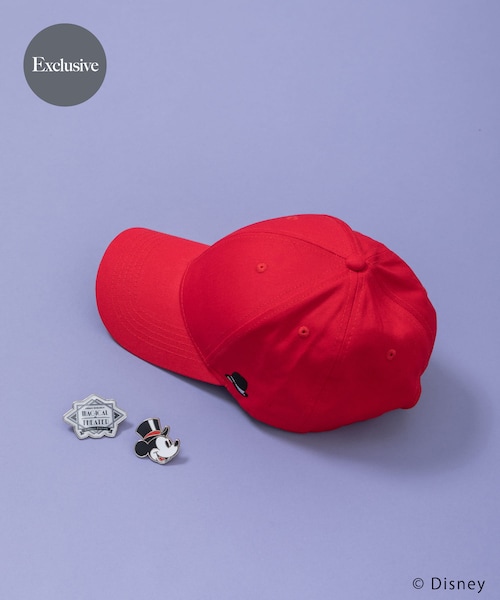 URBAN RESEARCH(アーバンリサーチ)の「別注/Disney/ピンバッジCAP(キャップ・レディース・BLACK/RED・-)」の2枚目の写真