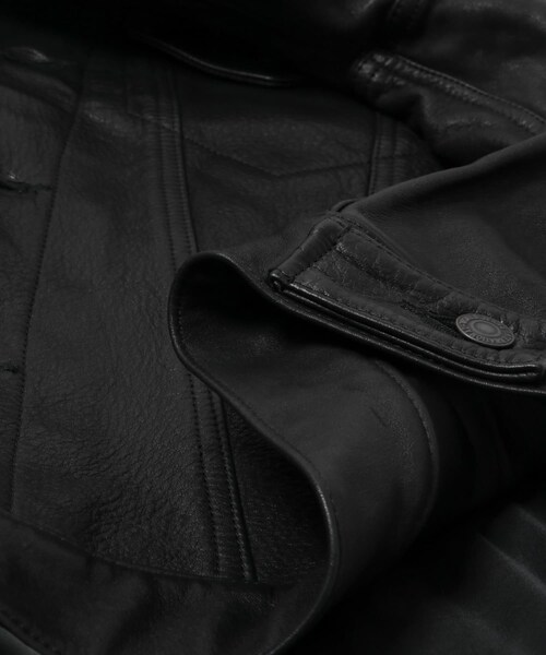 URBAN RESEARCH(アーバンリサーチ)の「A.D.A.N LEATHER TRUCKER JACKET(ブルゾン・メンズ・BLACK・S/M/L)」の11枚目の写真