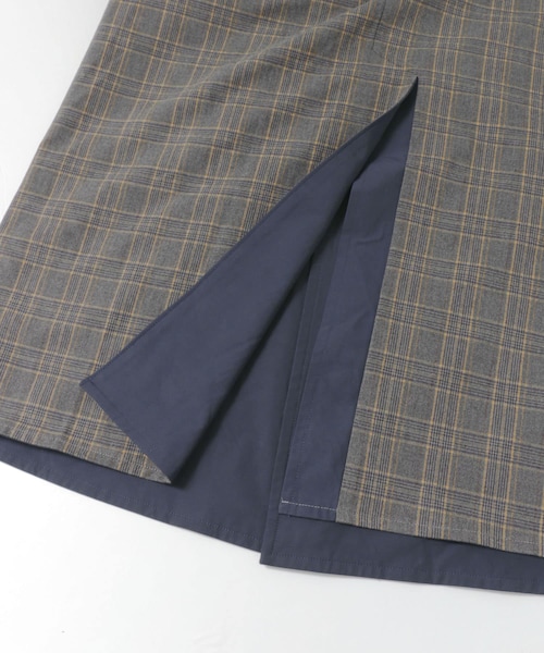 URBAN RESEARCH Sonny Label（アーバンリサーチサニーレーベル）の「チェックリバーシブルオーバーコート（ステンカラーコート・メンズ・ベージュ/ネイビー・M/L）」の15枚目の写真