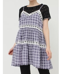 merry jenny | checkフレアベビードール(キャミソール)