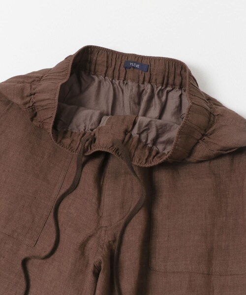 URBAN RESEARCH(アーバンリサーチ)の「YLEVE LINEN POPLIN PANTS(その他パンツ・メンズ・011 SUMI/050 BROWN・3/4)」の11枚目の写真