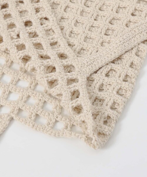 SENSE OF PLACE by URBAN RESEARCH（センスオブプレイスバイアーバンリサーチ）の「ハンドニットトート（トートバッグ・レディース・LAVENDER/IVORY/L.KHAKI・FREE）」の6枚目の写真