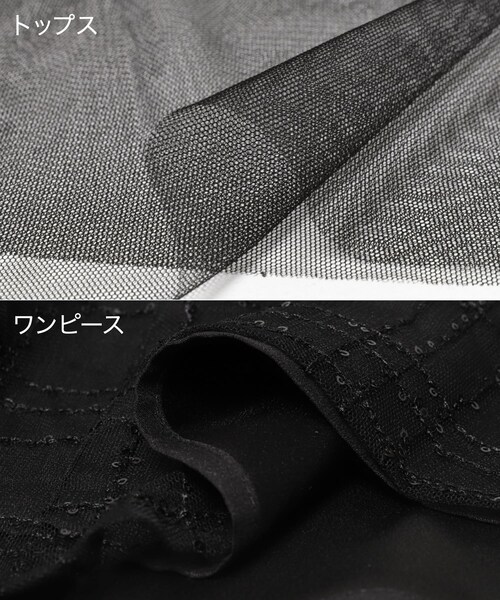 URBAN RESEARCH ROSSO（アーバンリサーチロッソ）の「kaene　フリルチュールドッキングドレス（ワンピース・レディース・Salmonpink/black・36）」の18枚目の写真