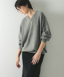 URBAN RESEARCH | ウール100 Vネックルーズソフトニット(ニット/セーター)