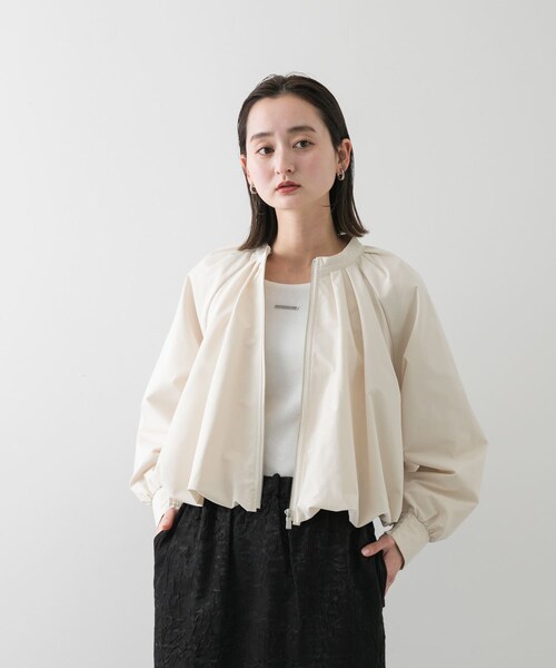 SENSE OF PLACE by URBAN RESEARCH（センスオブプレイスバイアーバンリサーチ）の「バルーンブルゾン（ブルゾン・レディース・BEIGE/BLACK/IVORY・one）」の6枚目の写真