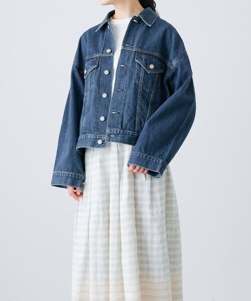 かぐれ（カグレ）の「HARi WIDE SLEEVE DENIM JACKET（デニム