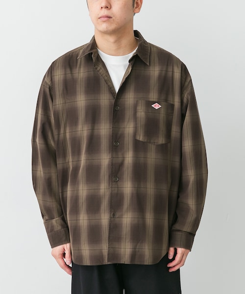URBAN RESEARCH DOORS(アーバンリサーチドアーズ)の「DANTON WORK SHIRTS(シャツ/ブラウス・メンズ・BRW/CML/GRY/OLV・38/40/42)」の1枚目の写真