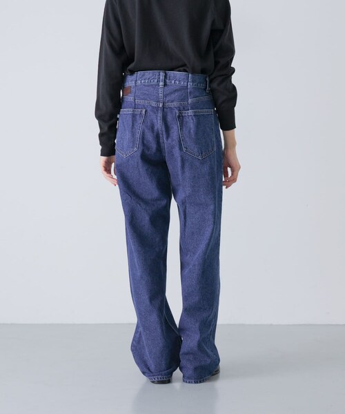 かぐれ（カグレ）の「UNDECORATED　ELASTIC BAND DENIM PANTS（デニムパンツ・レディース・INDIGO・0/1）」の3枚目の写真