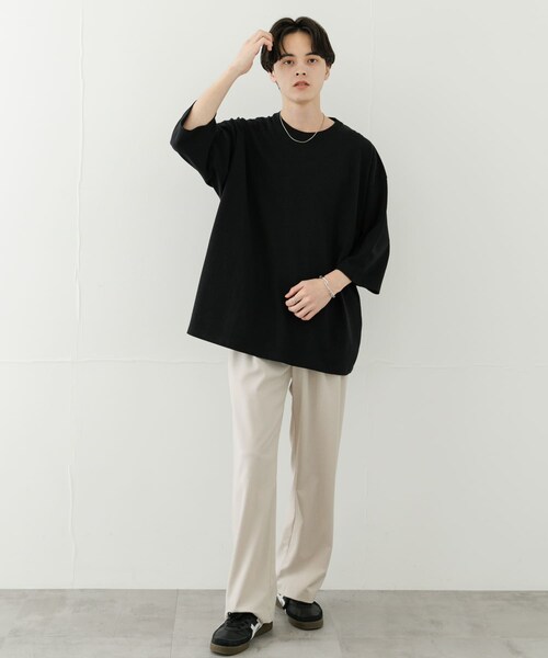 SENSE OF PLACE by URBAN RESEARCH(センスオブプレイスバイアーバンリサーチ)の「『ユニセックス』エクストラルーズアソートTシャツ(Tシャツ/カットソー・メンズ・WHITE/BLACK/WHT×BLK/BLK×WHT・M/L)」の18枚目の写真