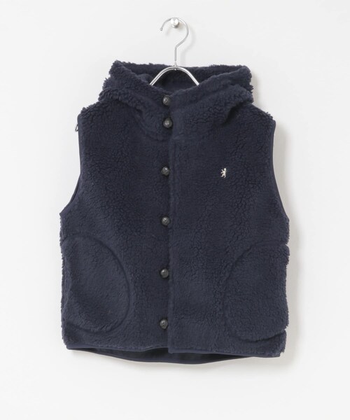 URBAN RESEARCH DOORS（アーバンリサーチドアーズ）の「GYMPHLEX　BOA HOODED SHORT VEST（ベスト・レディース・OYSTER/TAUPE/NAVY・14）」の9枚目の写真