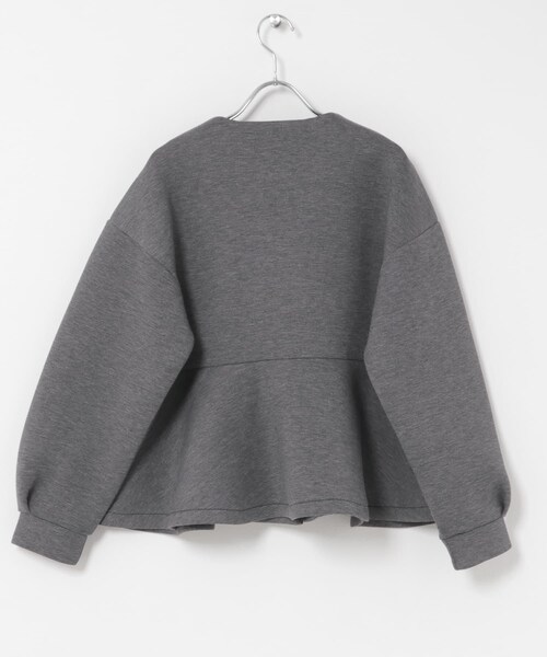 URBAN RESEARCH Sonny Label(アーバンリサーチサニーレーベル)の「『WEB限定』ダンボールペプラムブルゾン(ブルゾン・レディース・オフ/ブラック/杢グレー・Free)」の11枚目の写真
