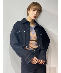 EMODA | ボールドカットデニムショートジャケット(デニムジャケット)