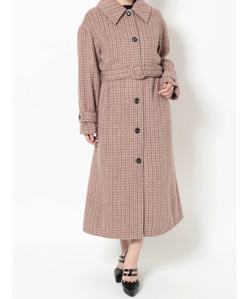 RESEXXY（リゼクシー）の「ステンカラーロングコート（ステンカラーコート・レディース・ブラウン/ライトミックス/ミックス/ベージュ・F）」の13枚目の写真