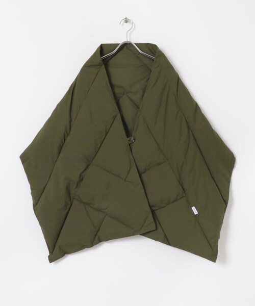 THE GOODLAND MARKET（ザグッドランドマーケット）の「KWD　DOWN SHAWL（マフラー・レディース・Black/Greige/Brown/Khaki・one）」の4枚目の写真