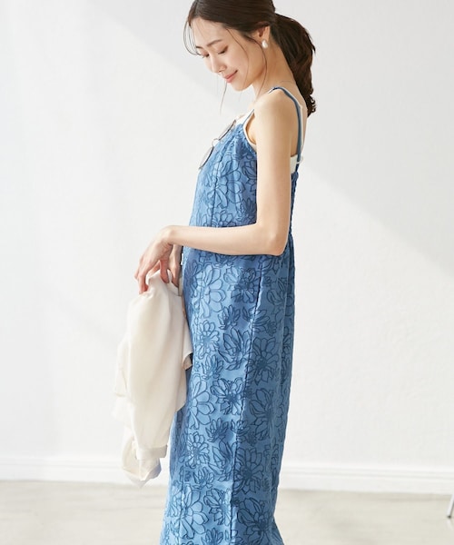 ROPE' PICNIC（ロペピクニック）の「【emur/エミュール】1人で着られる浴衣キャミワンピースセット（浴衣・レディース・ブルー/ラベンダー・38）」の8枚目の写真
