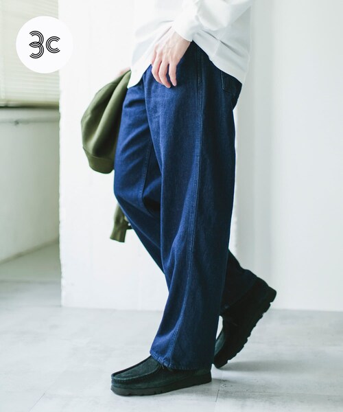URBAN RESEARCH DOORS(アーバンリサーチドアーズ)の「Denim Work Pants(デニムパンツ・メンズ・INDIGO/ONE WASH・M/L/XL)」の3枚目の写真