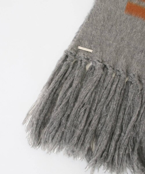 THE GOODLAND MARKET（ザグッドランドマーケット）の「cwtch　RWS Wool fringe Scarf（マフラー・レディース・BROWN/BLUE/GRAY・FREE）」の11枚目の写真