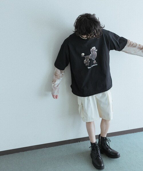 SENSE OF PLACE by URBAN RESEARCH(センスオブプレイスバイアーバンリサーチ)の「『別注』Ben Lenovitz×SENSE OF PLACE SHORT-SLEEVE T-SHIRTS(Tシャツ/カットソー・メンズ・WHITE/BLACK/BLK×WHT/GRAY・M/L)」の20枚目の写真