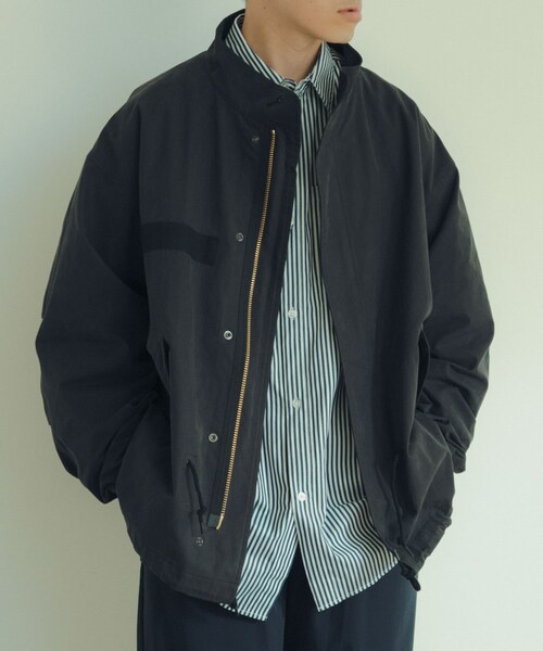 ITEMS URBANRESEARCH(アイテムズ アーバンリサーチ)の「中綿ライナー付 フードレスショートモッズ(モッズコート・メンズ・KHK/BLK・M/L)」の14枚目の写真