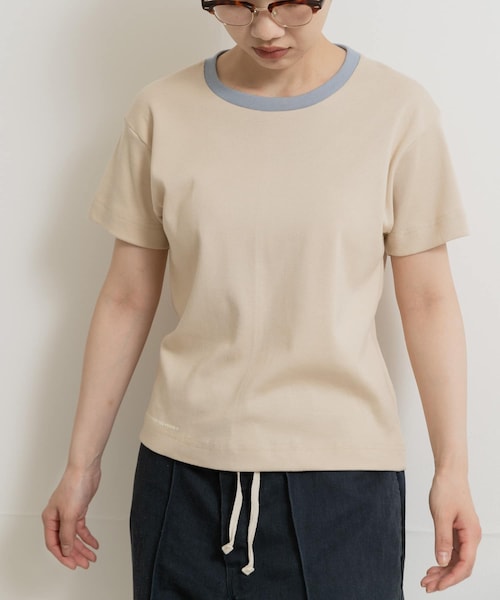 THE GOODLAND MARKET（ザグッドランドマーケット）の「PARKS PROJECT　Bicolor T-Shirts×PARKS（Tシャツ/カットソー・レディース・CLOUD/SHADOW/SAND・one）」の2枚目の写真