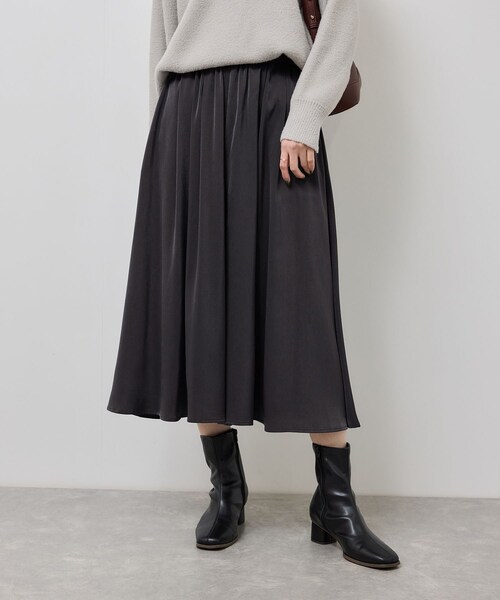 ROPE' PICNIC（ロペピクニック）の「イージースカーチョ/着丈が選べる（その他パンツ・レディース・チャコール/ダークブラウン/ベージュ・M/MT）」の15枚目の写真