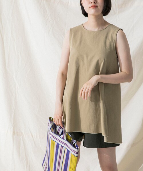 URBAN RESEARCH（アーバンリサーチ）の「Swim URBAN RESEARCH　スイム ノースリーブチュニック（水着・メンズ・BEIGE/KHAKI・S/M）」の4枚目の写真