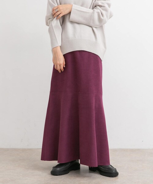 KBF（ケイビーエフ）の「カットオフ切替ロングスカート（スカート・レディース・CASSIS/L.BEIGE/BLACK・one）」の21枚目の写真