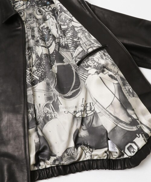 URBAN RESEARCH（アーバンリサーチ）の「『別注』semoh×URBAN RESEARCH　Horse Leather Jacket（テーラードジャケット・メンズ・BLACK・2/3）」の13枚目の写真