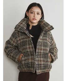 MURUA | ツイードショートエアコンダウン(ダウンジャケット/コート)