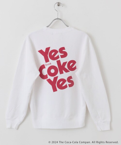 KBF（ケイビーエフ）の「GOOD ROCK SPEED　COCA-COLA&reg; SWEAT（スウェット・レディース・WHITE・FREE）」の5枚目の写真