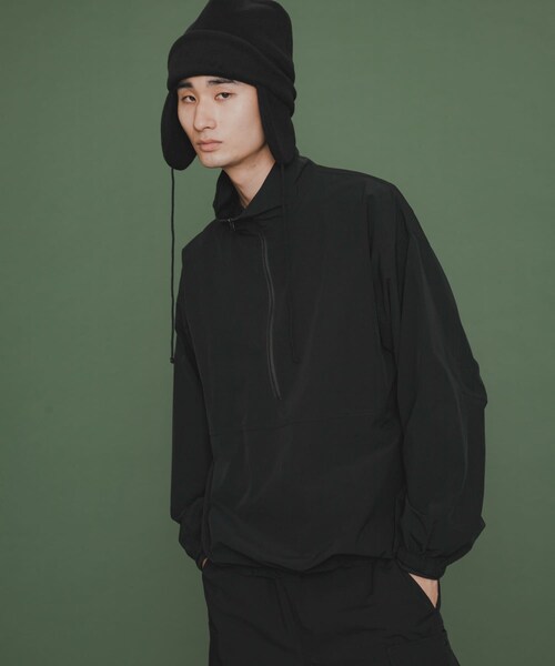 SENSE OF PLACE by URBAN RESEARCH(センスオブプレイスバイアーバンリサーチ)の「『ユニセックス』Uiscel 4WAYストレッチアノラック(その他トップス・レディース・BLACK/OLIVE・M/L)」の13枚目の写真