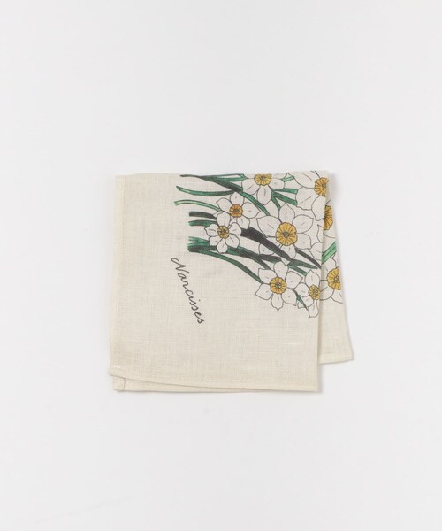 URBAN RESEARCH DOORS（アーバンリサーチドアーズ）の「『WEB限定』fog linen work　ミニハンカチ ISABELLE BOINOT（タオル・メンズ・ミモザ/スイセン/アジサイ/ポピー・-）」の12枚目の写真