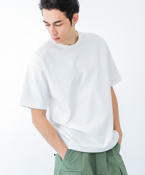 URBAN RESEARCH(アーバンリサーチ)の「接触冷感スムージーTシャツ(Tシャツ/カットソー・メンズ・WHITE/BLACK/NAVY/S.BLUE/TAUPE・S/M/L/XL)」の10枚目の写真