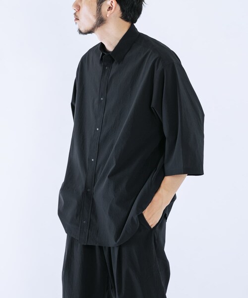 EKAL(エカル)の「『吸水速乾/通気性/軽量』DOT AIR HALF-SLEEVE SHIRTS(シャツ/ブラウス・メンズ・ブラック/グレー/ネイビー・M/L)」の7枚目の写真