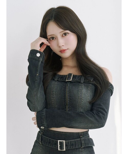 EATME（イートミー）の「ベルトオフショルデニムTOP（その他トップス・レディース・ブラック/ブルー/ブラウン・S/M/F）」の19枚目の写真