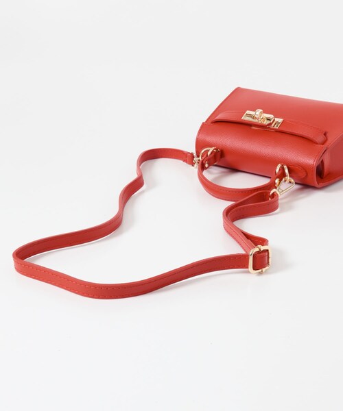 URBAN RESEARCH ROSSO（アーバンリサーチロッソ）の「AULENTTI　クラスプ トップハンドル バッグ（ハンドバッグ・レディース・DK BROWN/RED・Free）」の10枚目の写真