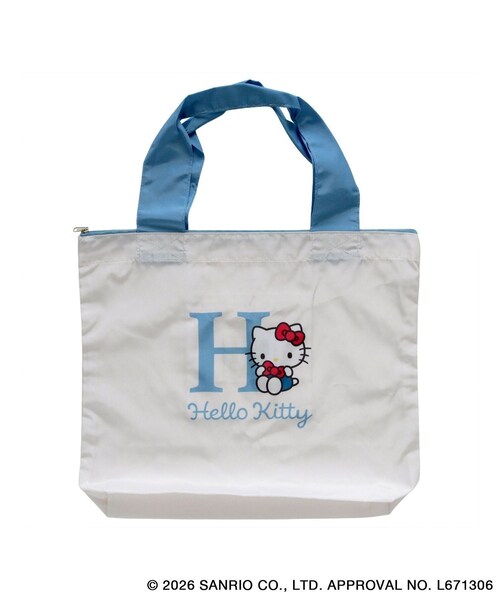 ROPE' PICNIC(ロペピクニック)の「【WEB限定カラー】【Hello Kitty/ハローキティ】エコバッグ(エコバッグ/サブバッグ・レディース・ブラック系/ベージュ/ブルー系/サックス/レッド系/ピンク・F)」の3枚目の写真