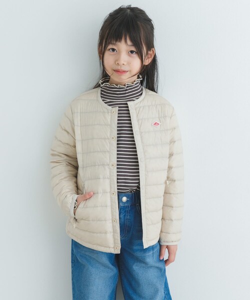 URBAN RESEARCH DOORS（アーバンリサーチドアーズ）の「DANTON　INNER DOWN CREW-NECK JACKET(KIDS)（ダウンジャケット/コート・キッズ・BLACK/OYSTER・115/135）」の12枚目の写真