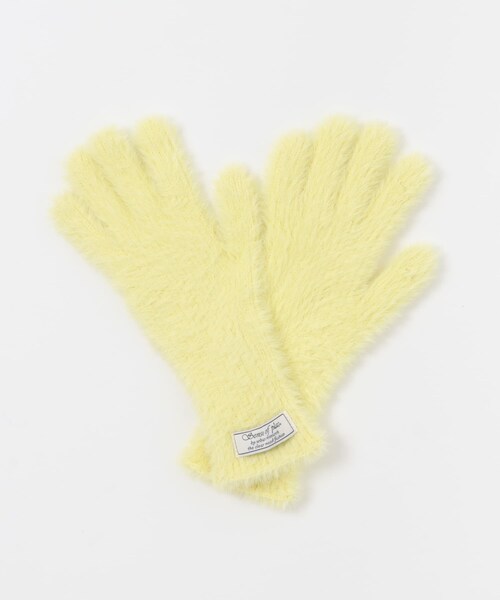 SENSE OF PLACE by URBAN RESEARCH(センスオブプレイスバイアーバンリサーチ)の「シャギーニットグローブ(ベルト・レディース・OFF WHITE/BLACK/YELLOW・one)」の19枚目の写真