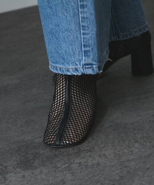 ADAM ET ROPE'(アダムエロペ)の「【PELLICO SUNNY(ペリーコ サニー)】メッシュブーツ(ブーツ・レディース・ブラック/ホワイト系・36/37/38)」の17枚目の写真