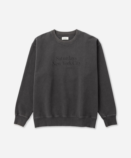 Saturdays NYC(サタデーズ ニューヨークシティ )の「Bowery Miller Standard Crew Sweatshirt(スウェット・レディース・チャコール/キナリ/レンガ・L/M/S/XL)」の16枚目の写真